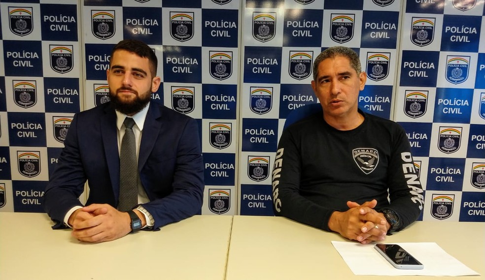 Delegados Victor Azoubel (Ã  esquerda) e ClÃ¡udio Castro (Ã  direita) foram responsÃ¡veis por prisÃµes no Grande Recife â€” Foto: PolÃ­cia Civil/DivulgaÃ§Ã£o