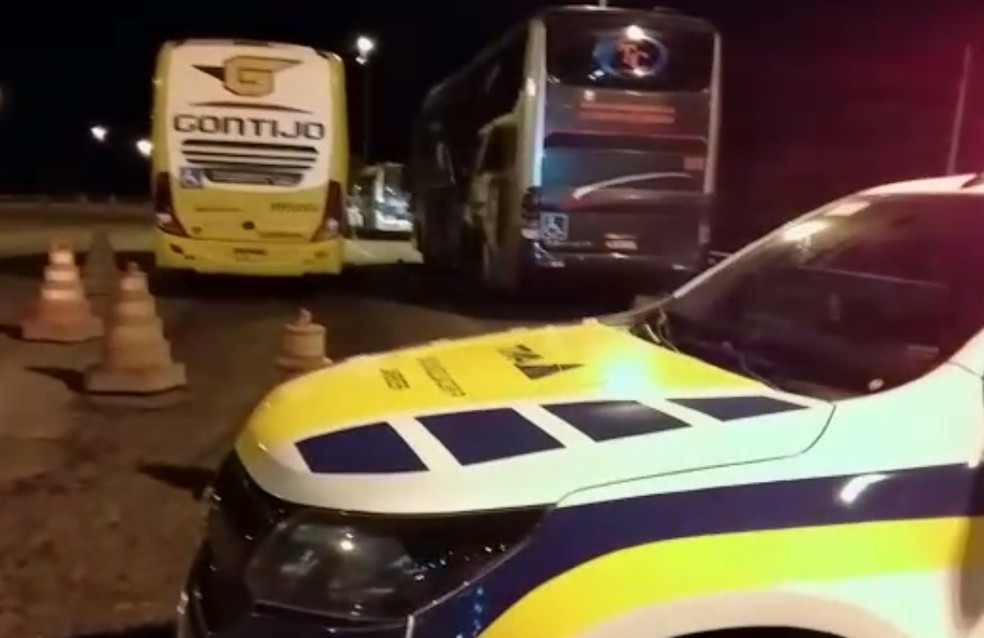 Fiscalização entre os municípios baianos de Tucano, Feira de Santana e Rafael Jambeiro — Foto: Reprodução/ANTT