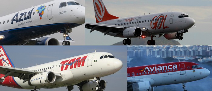 Resultado de imagem para Gol, Latam e Azul c