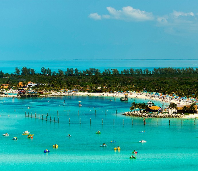 Castaway Cay é a ilha exclusiva para passageiros dos cruzeiros Disney (Foto: Disney Cruise Line)