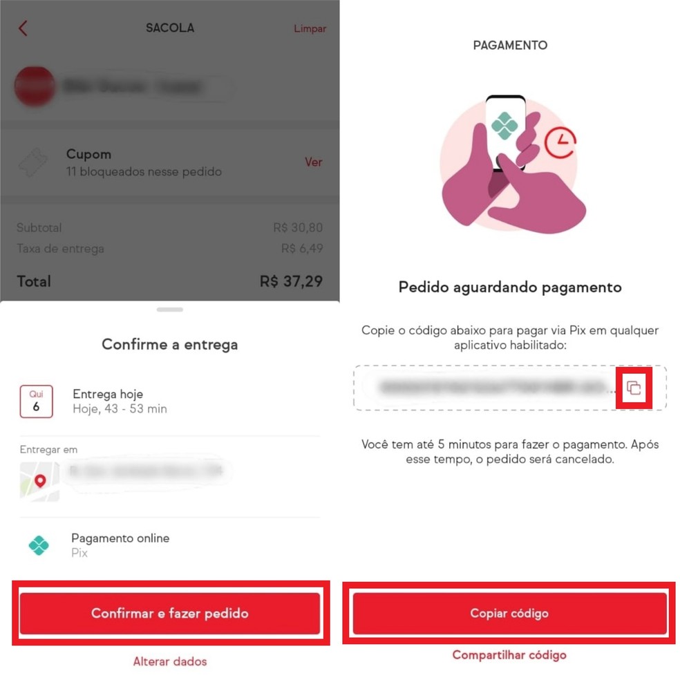 ifood aceita pix como pagar pedido no delivery por transferencia entrega techtudo