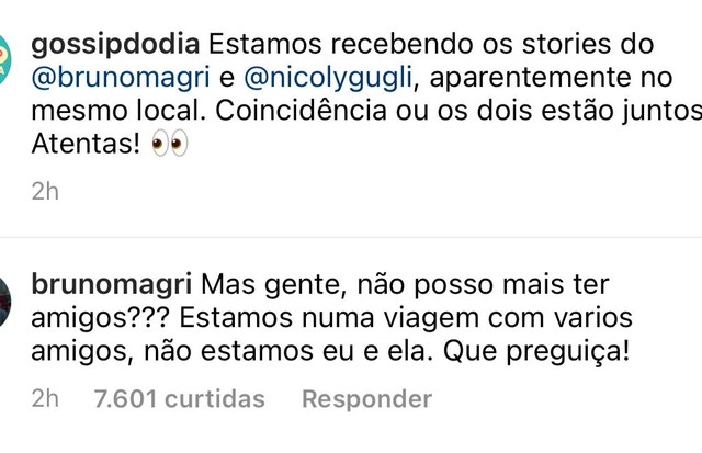 Bruno Magri nega que tenha traído Viih Tube (Foto: Reprodução/Instagram)