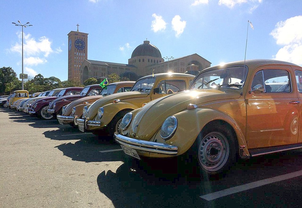 Romaria de Fusca de SÃ£o JoÃ£o da Boa Vista (Foto: Arquivo Pessoal)