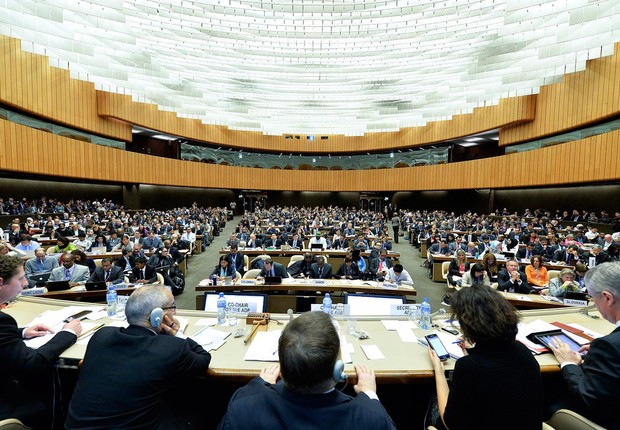 Reunião das Nações Unidas em preparação para a Conferência do Clima em Paris (COP 21) (Foto: Getty Images/Arquivo)