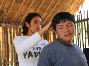 Estudo usou amostras de cabelo de indígenas e de escamas de peixes das regiões afetadas pelo garimpo ilegal (Foto: Divulgação/Marcos Wesley de Oliveira/ISA)