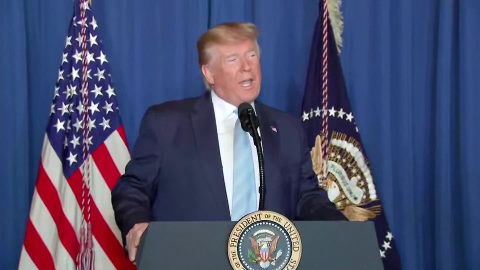 Governo brasileiro vem adotando tom de apoio à operação determinada pelo presidente Donald Trump contra o Irã — Foto: Reprodução