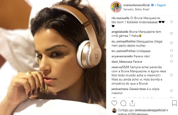 Mari Antunes: fãs apontam semelhança com Bruna (Foto: Reprodução Instagram)