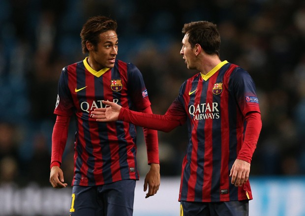 Neymar e Messi (Foto: Getty Images)