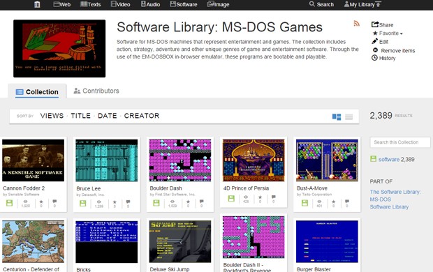 Internet Archive disponibiliza 2.400 jogos de MS-DOS de graça para acesso  em navegadores - Jornal O Globo