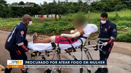 Polícia procura por suspeito de atear fogo em mulher; homem tem passagem por homicídio