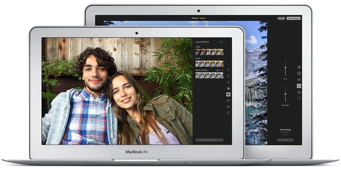 MacBook Air possui modelos com 11 e 13 polegadas (Foto: Divulgação/Apple)