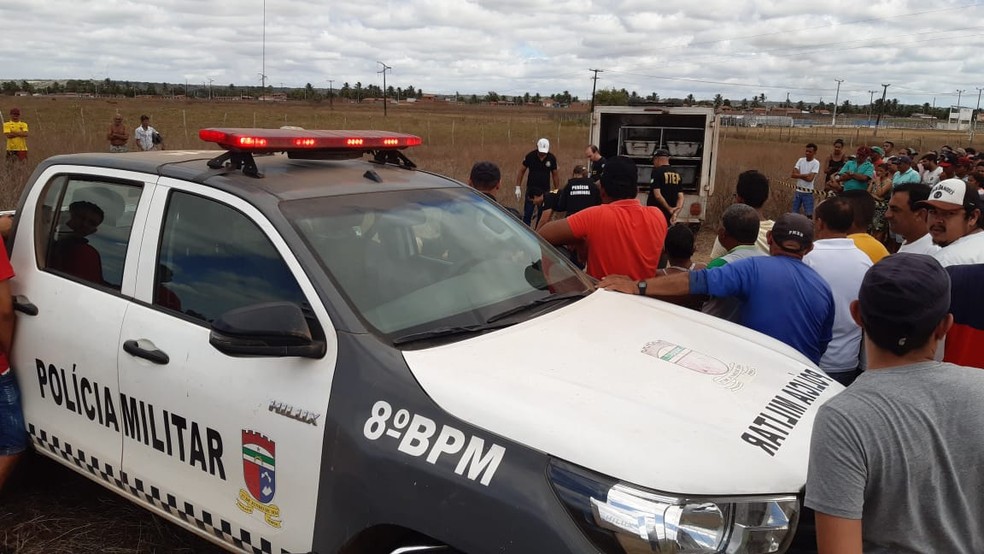 Triplo homicídio é registrado em Goianinha, na Grande Natal.  — Foto: Sérgio Henrique Santos/Inter TV Cabugi