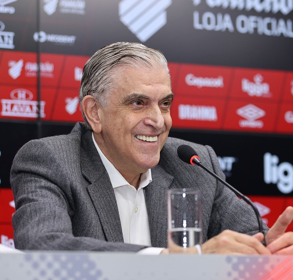 Mario Celso Petraglia, presidente do Athletico — Foto: José Tramontin/athletico.com.br 