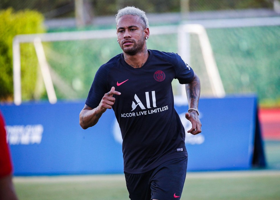Neymar segue treinando no PSG, mas insatisfeito e sem a intenção de continuar no time — Foto: Divulgação / PSG