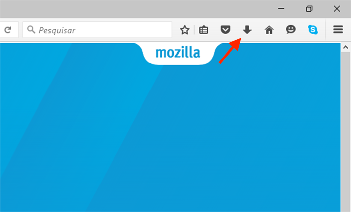 Acessando as opções para downloads do Firefox (Foto: Reprodução/Marvin Costa)