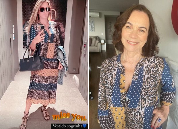 Ticiane Pinheiro usa vestido que era mãe de Cesar Tralli (Foto: Reprodução/Instagram)