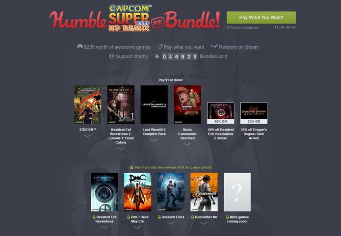 Oferta do Humble tem como destaques Strider, Devil May Cry e Resident Evil (Reprodução/Humble Bundle)