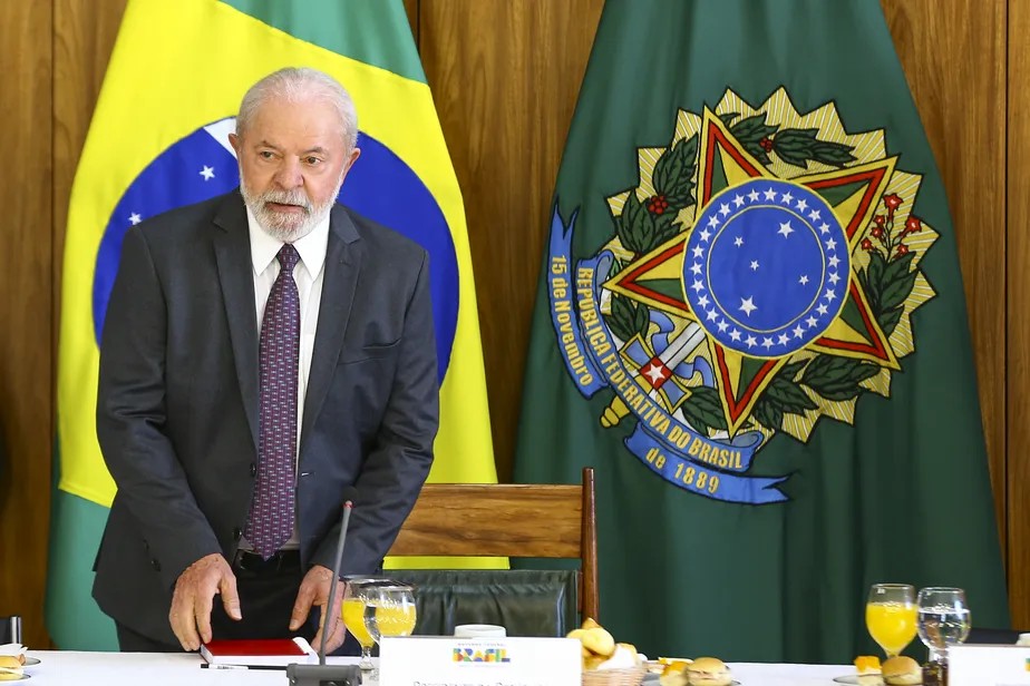 O presidente Luiz Inácio Lula da Silva (PT) 06/04/2023