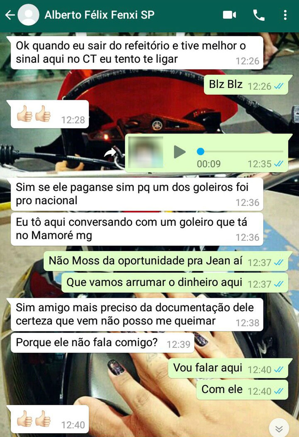 'Não posso me queimar', dizia estelionatário para caso os jogadores não depositassem o dinheiro (Foto: Arquivo Pessoal)