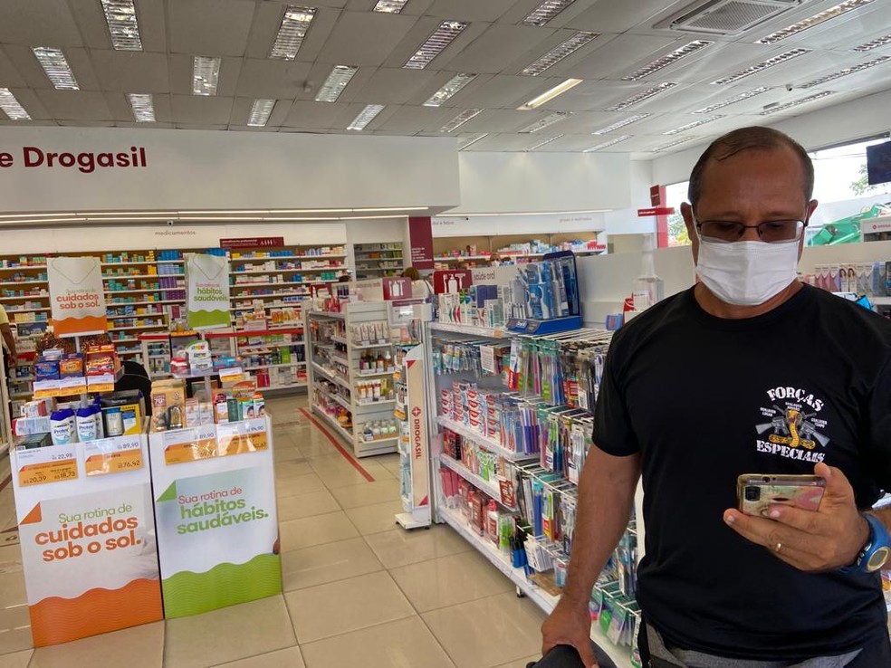 Robson José impediu o assalto em farmácia do Farol — Foto: Andrea Resende/TV Gazeta