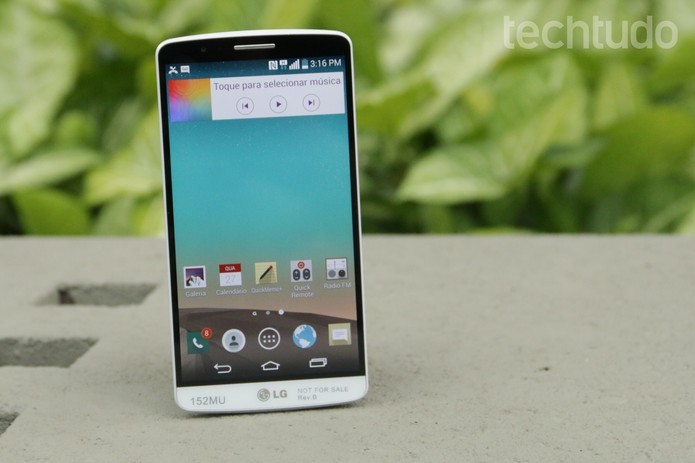 O LG G3 é o smartphone top de linha da companhia (Foto: Foto: Lucas Mendes/TechTudo)