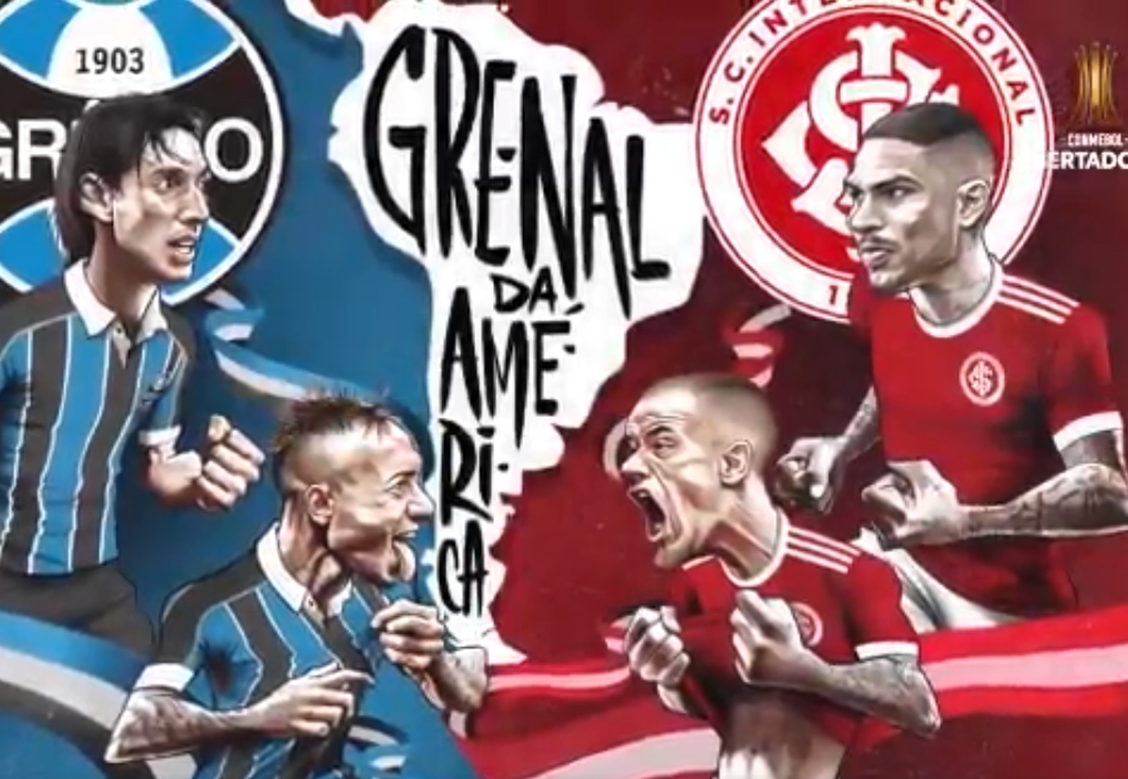 Conmebol anuncia filme do primeiro Gre-Nal da Libertadores