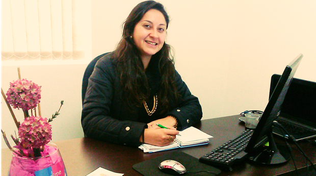 Tatiana Oliveira comanda a Emdime de seu escritório em Alegrete, no Rio Grande do Sul (Foto: Divulgação/Emdime)