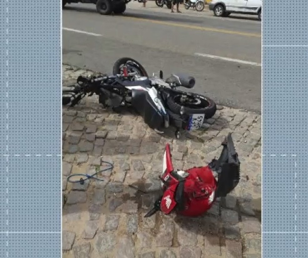 Acidente de moto aconteceu em Santa Cruz, no interior do RN — Foto: Divulgação