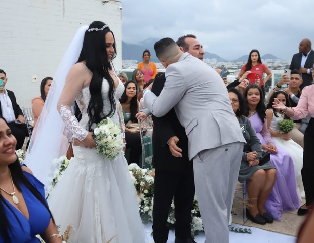 Perlla e Patrick se casam no Rio (Foto: Daniel Pinheiro/Divulgação)