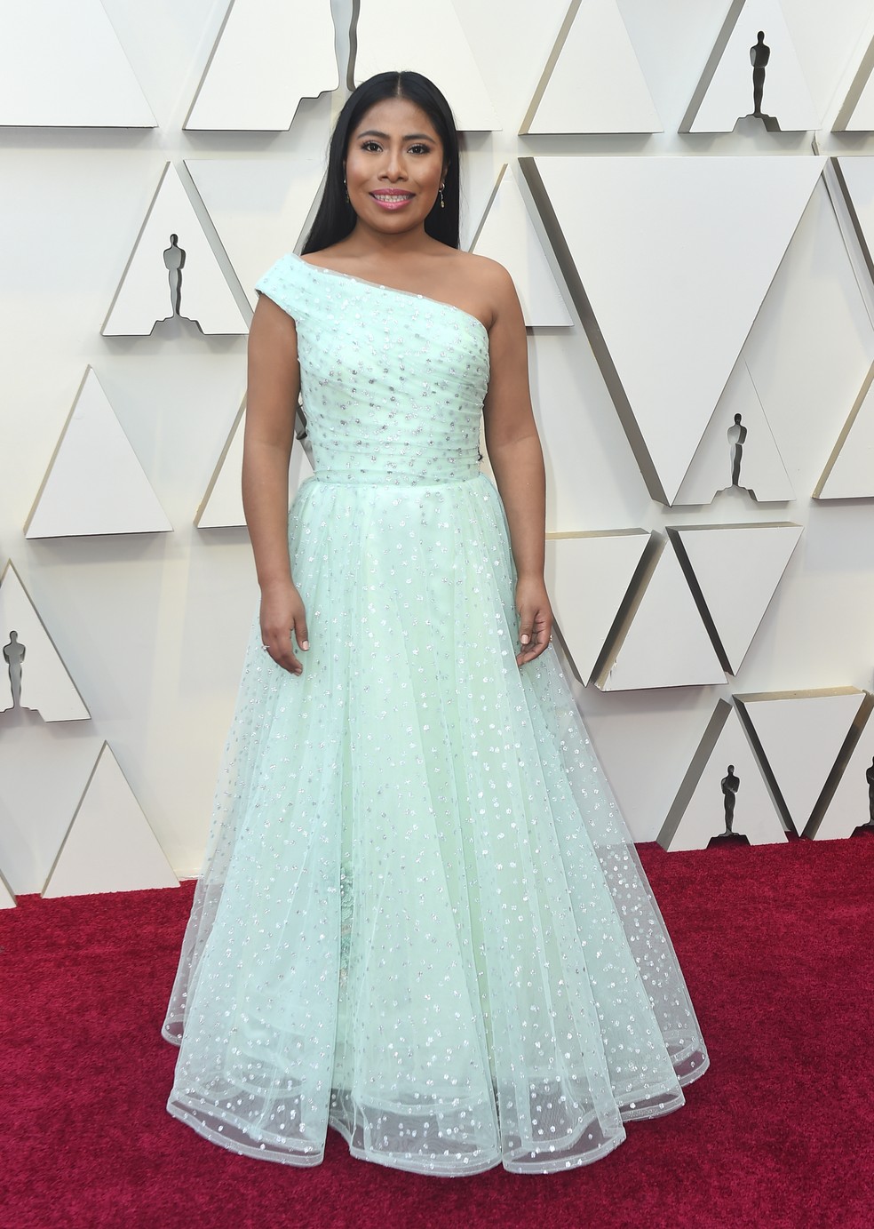 A mexicana Yalitza Aparicio indicada à Melhor Atriz por 'Roma' chega ao Oscar 2019 — Foto: Jordan Strauss/Invision/AP