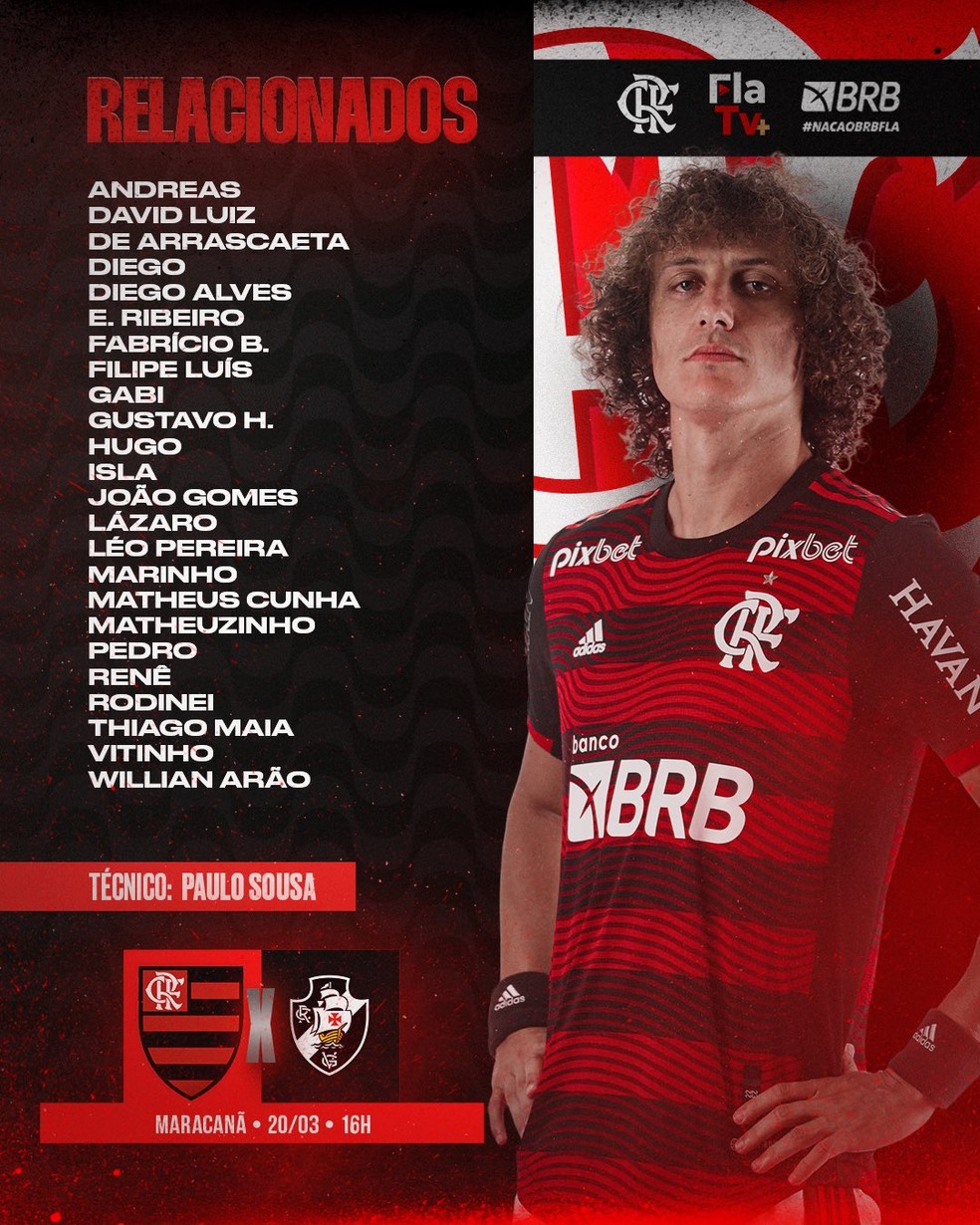 Relacionados Flamengo x Vasco — Foto: Divulgação