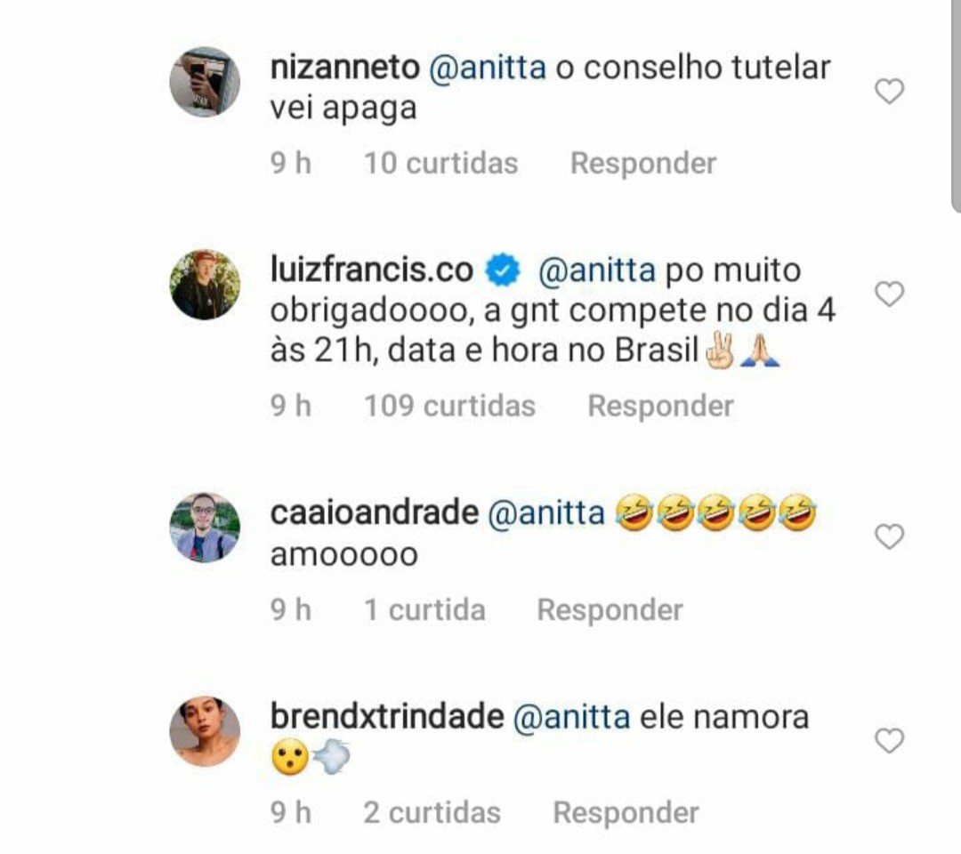 Skatista responde Anitta  (Foto: Reprodução / Instagram )