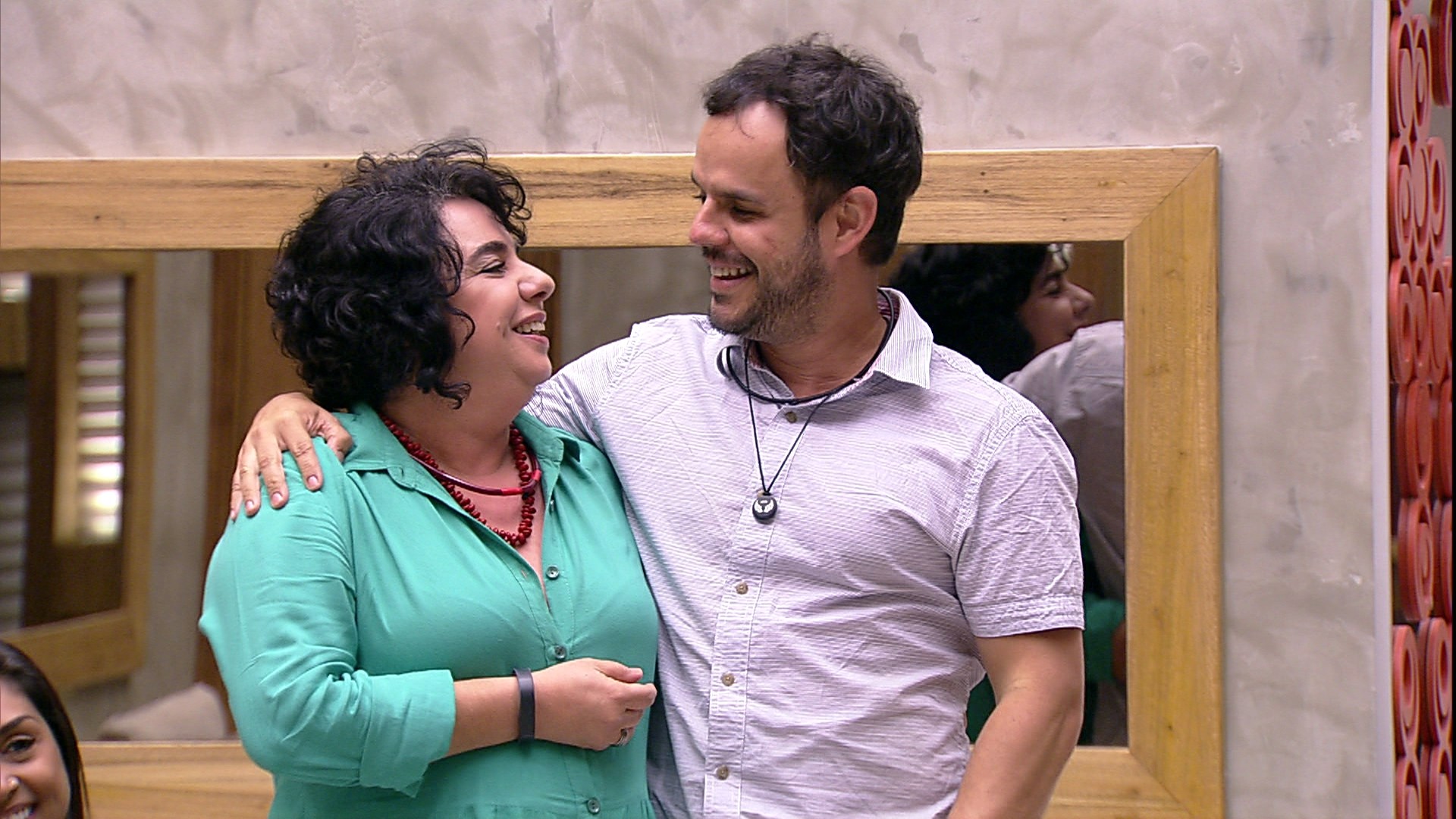 Adrilles e Mariza no BBB15 (Foto: Reprodução / TV Globo / Paulo Belote)