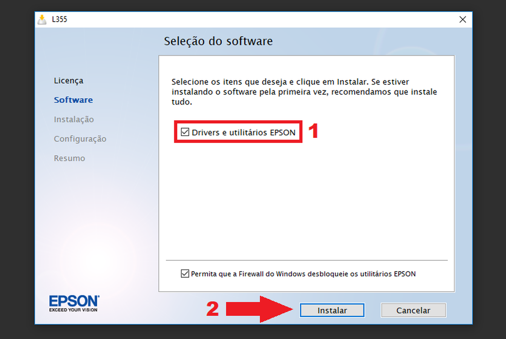 Como baixar e instalar o driver da impressora Epson EcoTank L355 ...
