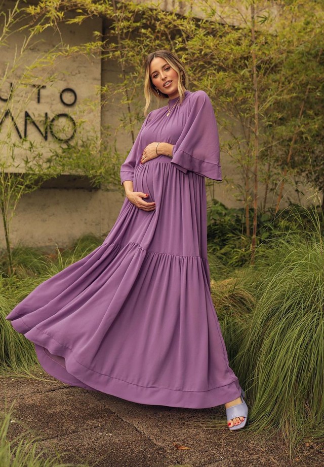 Mamãe fashionista: Lorena Carvalho arrasa nos looks durante a gravidez de Lucas (Foto: Reprodução/Instagram)