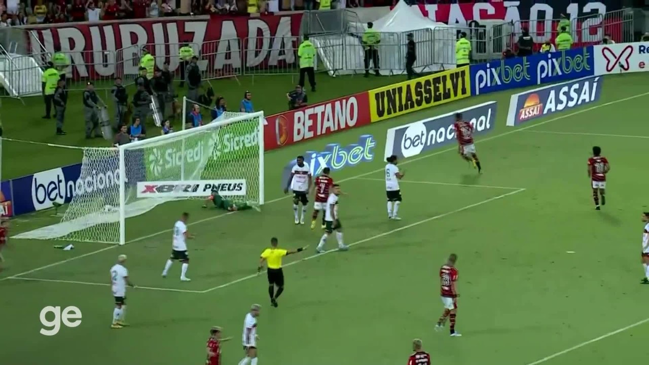Os gols de Flamengo 4 x 1 Portuguesa-RJ, pela 1&ordf; rodada do Campeonato Carioca