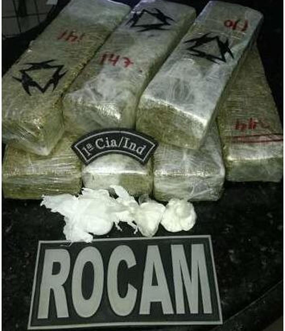 Droogas foram apreendias na ação — Foto: Ascom/SSP