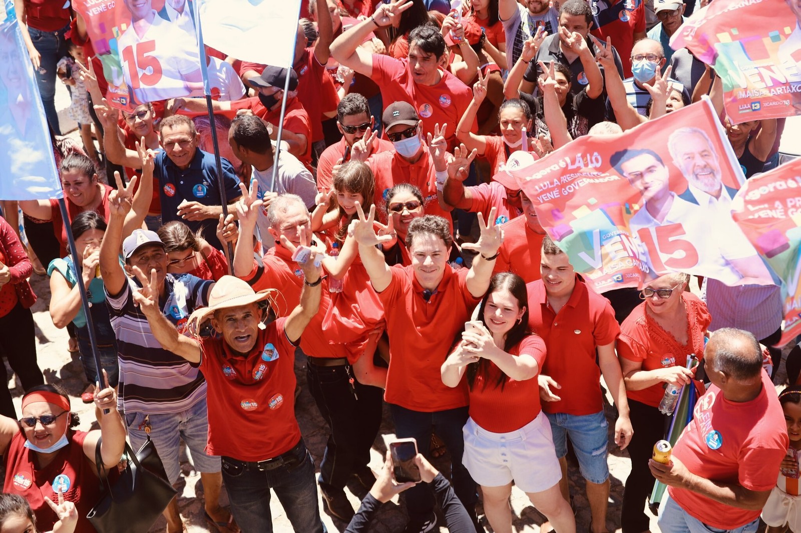 Em campanha pela Paraíba, Veneziano só cita dobradinha com Lula — Foto: Reprodução