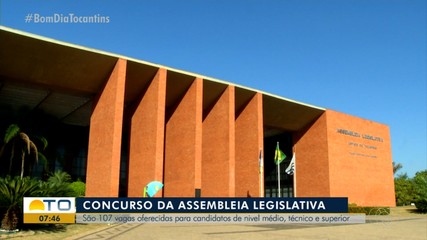 Concurso da Assembleia Legislativa abre inscrições nessa segunda-feira (4)