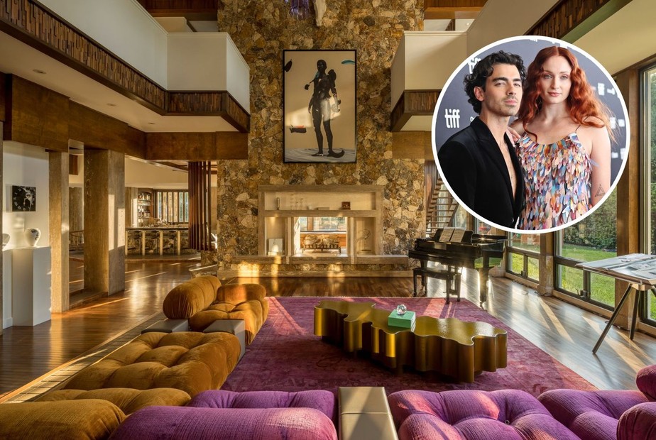 A espetacular mansão acabou de ser reformada pelo casal Joe Jonas e Sophie Turner e foi posta à venda