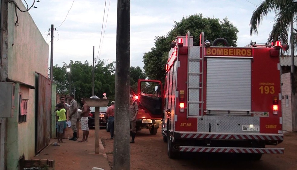 Exploso deixou quatro feridos em Alta Floresta aps mangueira de botijo de gs se soltar (Foto: Nativa News)