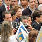 Dilma e Aécio acompanharam velório (Lucas Liausu/Globoesporte.com)