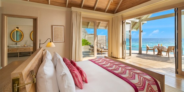 Resort que Malrcela Mc Gowan e Luzia escolheram tem diárias que podem chegar a R$ 17 mil (Foto: Reprodução / Milaidhoo Islands Maldives)