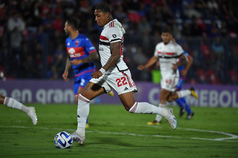 David chegou sob indicação do técnico Rogério Ceni — Foto: Twitter / Conmebol Sul-Americana