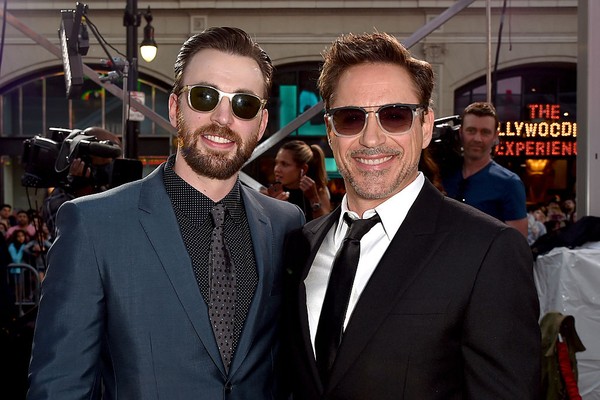 Robert Downey Jr. e Chris Evans (Foto: Getty Images)