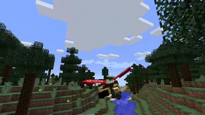 Capas voadoras em Minecraft chegarão com a atualização 1.9 (Foto: Reprodução/Kotaku)