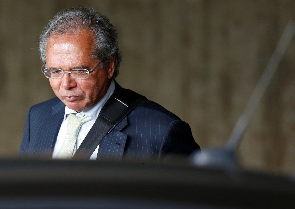 Paulo Guedes após reunião em Brasília (Foto:  REUTERS/Adriano Machado)