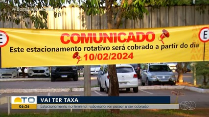 Estacionamento do terminal rodoviário de Palmas vai passar a ser cobrado