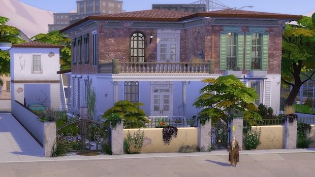 The Sims 4 ganha versão realista da mansão abandonada no bairro de Higienópolis, palco de podcast famoso (Foto: Twitter / Reprodução)