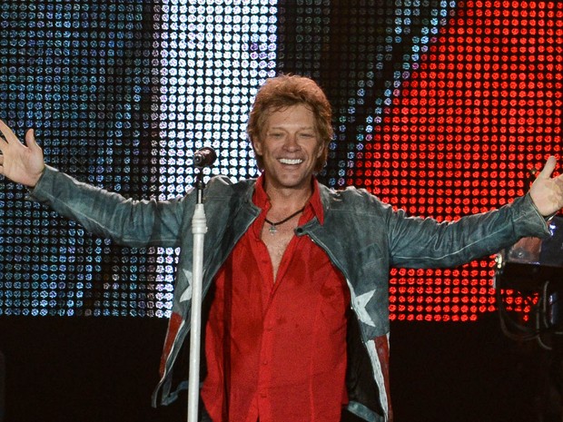 Bon Jovi no último show da quinta noite do Rock in Rio (Foto: Flavio Moraes/G1)